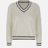KANGRA Maglia punto pannocchia WHITE Donna 