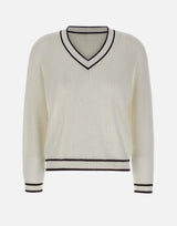 KANGRA Maglia punto pannocchia WHITE Donna 
