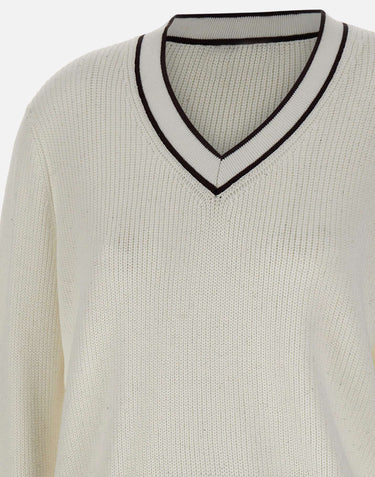KANGRA Maglia punto pannocchia WHITE Donna 