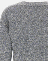 KANGRA Maglia a V con paillettes GREY Donna 