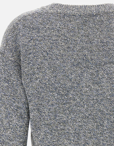 KANGRA Maglia a V con paillettes GREY Donna 