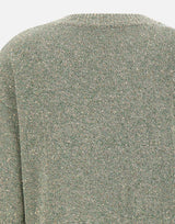 KANGRA Maglia a V con paillettes GREEN Donna 