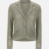 KANGRA Cardigan con micro paillettes GREEN Donna 
