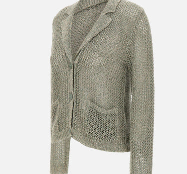 KANGRA Cardigan con micro paillettes GREEN Donna 