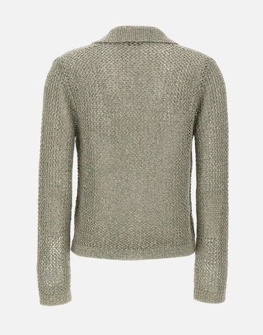 KANGRA Cardigan con micro paillettes GREEN Donna 