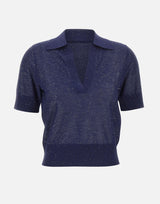 Polo con micro paillettes 390026 809 KANGRA 