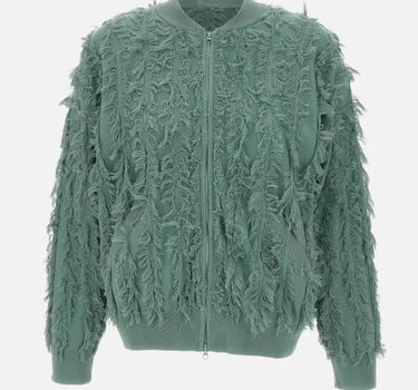 KANGRA Giacca bomber con lavorazione sfilacciata GREEN Donna 