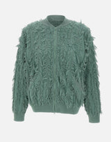 KANGRA Giacca bomber con lavorazione sfilacciata GREEN Donna 