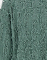 KANGRA Giacca bomber con lavorazione sfilacciata GREEN Donna 