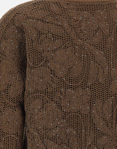 KANGRA Giacca bomber con ricamo cornely BROWN Donna 
