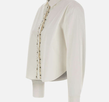 KAOS Camicia con dettaglio gioiello WHITE Donna 