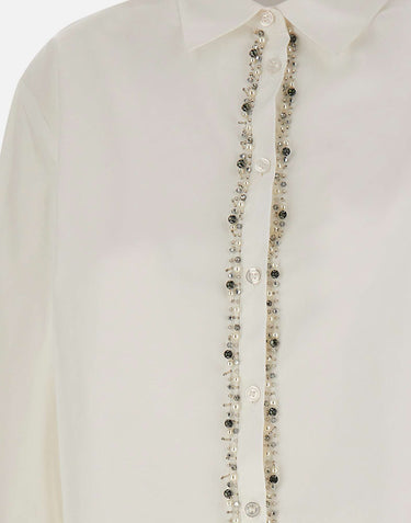 KAOS Camicia con dettaglio gioiello WHITE Donna 