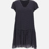 Abito a pois in crepe di viscose RPJCF025 3003 KAOS 