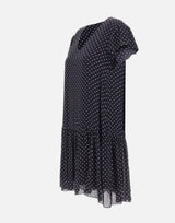 Abito a pois in crepe di viscose RPJCF025 3003 KAOS 