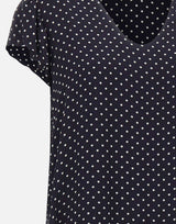 Abito a pois in crepe di viscose RPJCF025 3003 KAOS 