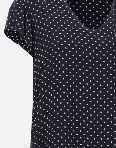 Abito a pois in crepe di viscose RPJCF025 3003 KAOS 
