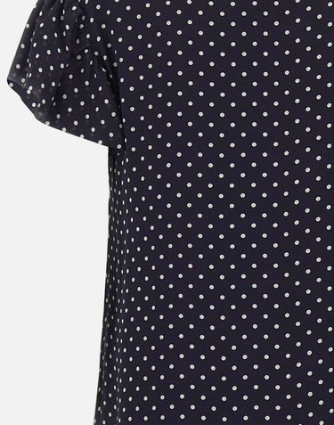Abito a pois in crepe di viscose RPJCF025 3003 KAOS 