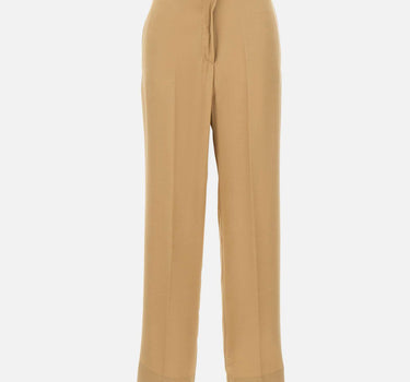 KAOS Pantaloni in misto viscosa BROWN Donna 