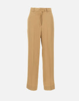 KAOS Pantaloni in misto viscosa BROWN Donna 