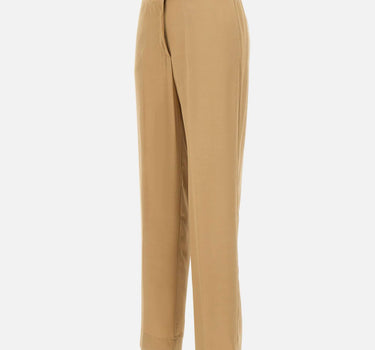KAOS Pantaloni in misto viscosa BROWN Donna 