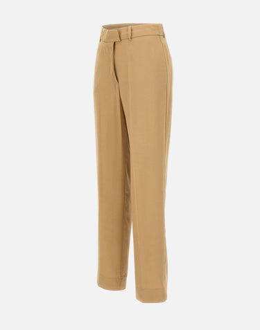 KAOS Pantaloni in misto viscosa BROWN Donna 
