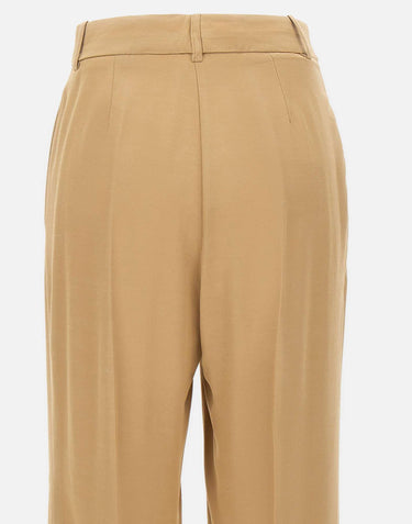 KAOS Pantaloni in misto viscosa BROWN Donna 
