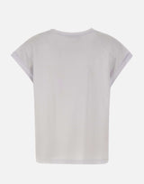 T-shirt con ricamo floreale SP1DK003 1019 KAOS 