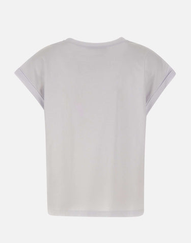 T-shirt con ricamo floreale SP1DK003 1019 KAOS 