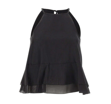 Top smanicato con balze SP1GX030 0001 KAOS 
