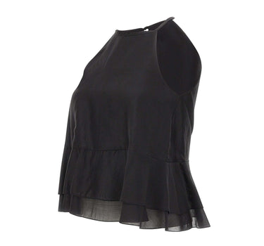 Top smanicato con balze SP1GX030 0001 KAOS 