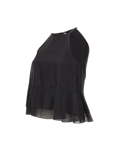Top smanicato con balze SP1GX030 0001 KAOS 