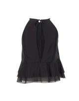 Top smanicato con balze SP1GX030 0001 KAOS 