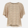 KAOS Blusa in viscosa leggera stampata BEIGE Donna 