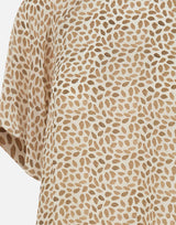 KAOS Blusa in viscosa leggera stampata BEIGE Donna 