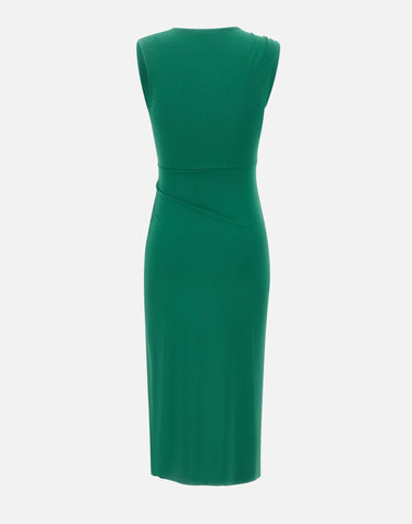 KAOS Abito con drappeggi GREEN Donna 