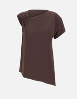 Blusa asimmetrica SP1MA007 6044 KAOS 