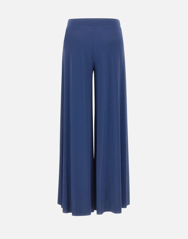 KAOS Pantaloni ampi fluidi BLUE Donna 
