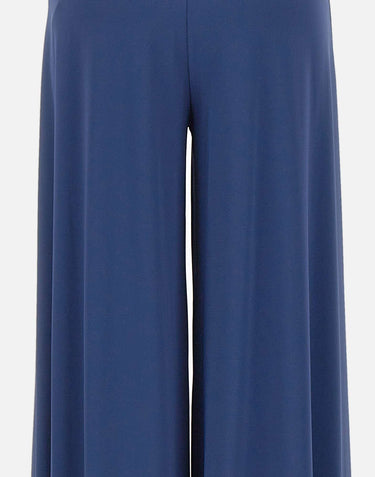 KAOS Pantaloni ampi fluidi BLUE Donna 