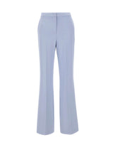 KAOS Pantaloni in tessuto fluido Light Blue Donna 