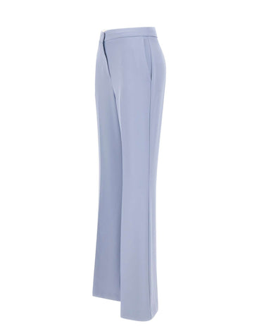 KAOS Pantaloni in tessuto fluido Light Blue Donna 