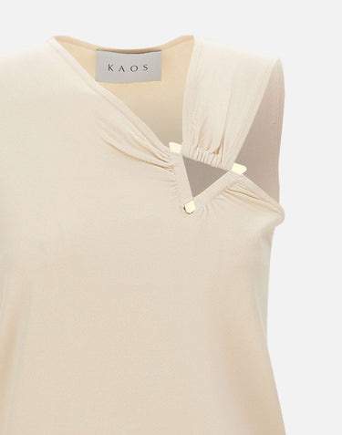 Top con dettaglio cut-out SP1NT004 1096 KAOS 