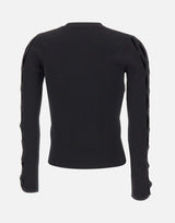 KAOS Maglia con intreccio sulle maniche BLACK Donna 