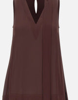 KAOS Abito con volant BROWN Donna 