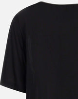 KAOS Blusa con profilo in raso BLACK Donna 