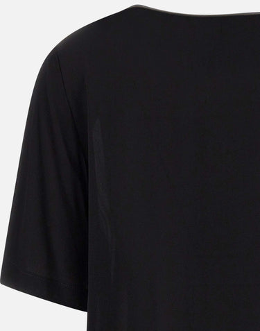 KAOS Blusa con profilo in raso BLACK Donna 