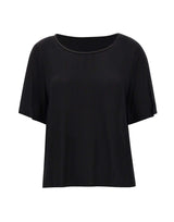 KAOS Blusa con profilo in raso BLACK Donna 