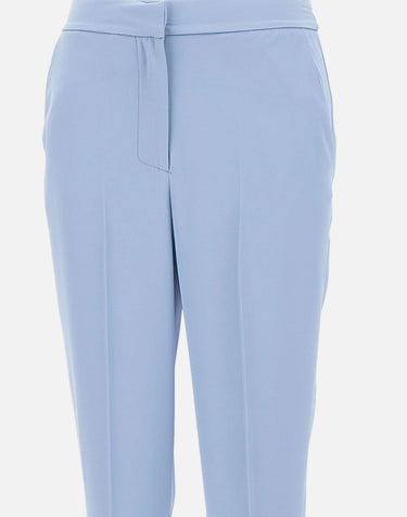 KAOS Pantaloni capri stretch Light Blue Donna 