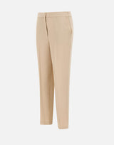 KAOS Pantaloni capri stretch BEIGE Donna 