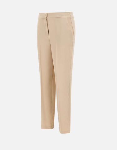 KAOS Pantaloni capri stretch BEIGE Donna 