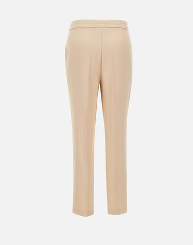 KAOS Pantaloni capri stretch BEIGE Donna 